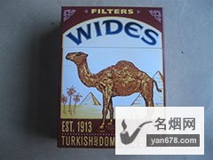 骆驼(硬黄粗支)肯塔基州加税版香烟价格表（多少钱一包）